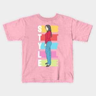 Red Shirt Blue Jeans Kids T-Shirt